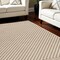 Edge Collections - 8' X 10' - Brown - Geometric Area Rug for Warmth and Style - 1 Piece